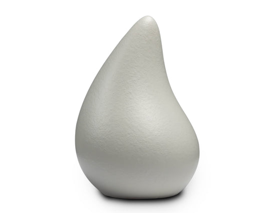 een urn in de vorm van een traan